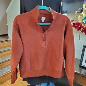 Overhead half zipper hoodie women size small